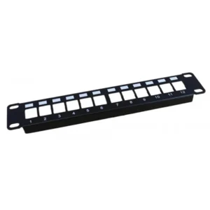 Panel 12 puertos 10 pulgadas, cómpralo en tu tienda de electricidad cable y rack