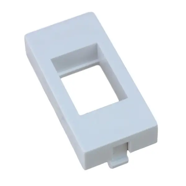 Placa 45X22.5 1RJ45 sin ventana Placa 45X22.5 1RJ45 sin ventana conectores tipo Systimax - KEYSTONE Color Blanca. Cómpralo en tu tienda Cable y rack Madrid