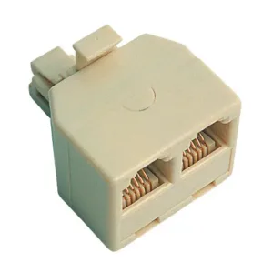 Adaptador RJ11 1Macho-2Hembras 6P4C,cómpralo en cableyrack.com tu tienda de telefonia y material eléctrico en Madrid