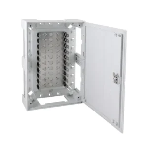Caja distribución telefónica de plástico de 100 Pares Tipo Krone. Incluye soporte, cómprala en cableyrack.com tu tienda de telefonía y material eléctrico en Madrid