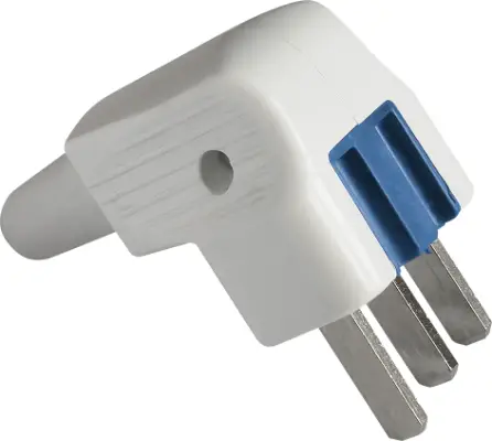 Enchufe clavija de horno macho tipo T. Clavija 2P+T, 25A 250V~. Color blanco .Para cocina, cómpralo en cableyrack.com tu tienda de material electrico en Madrid