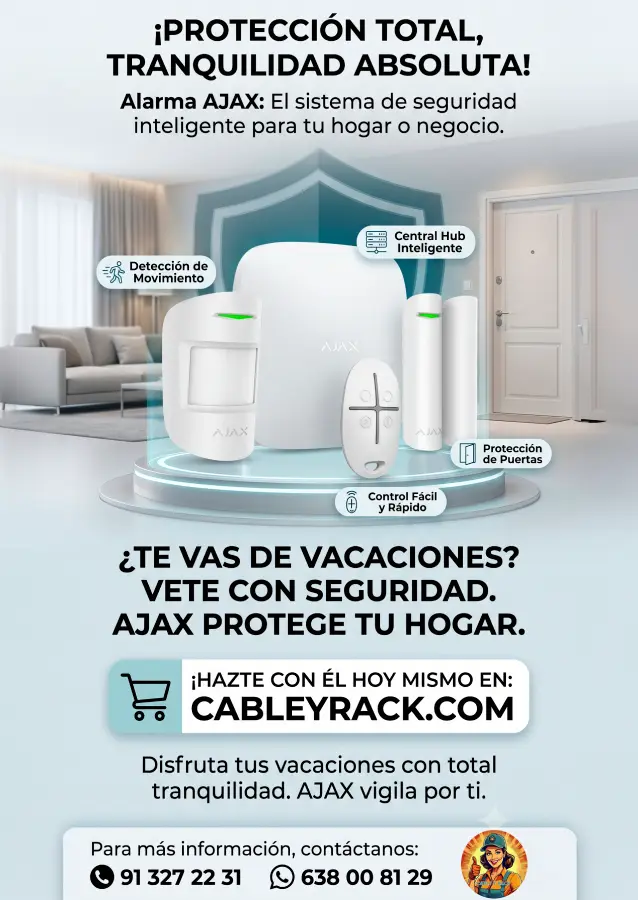 cable y rack sistemas de seguridad para el hogar o negocio