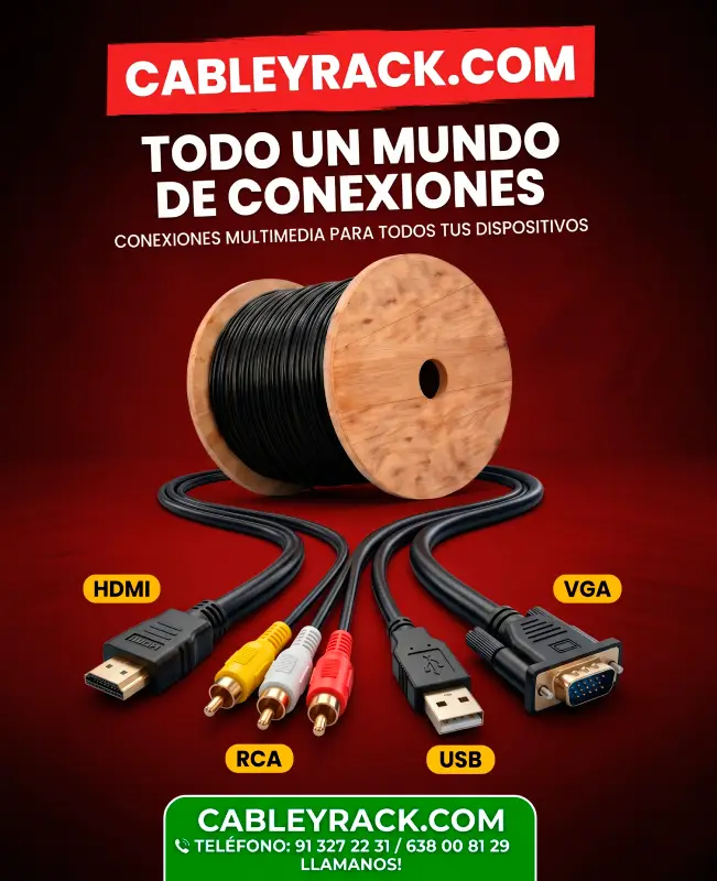 cableyrack.com tu tienda de conexiones en Madrid